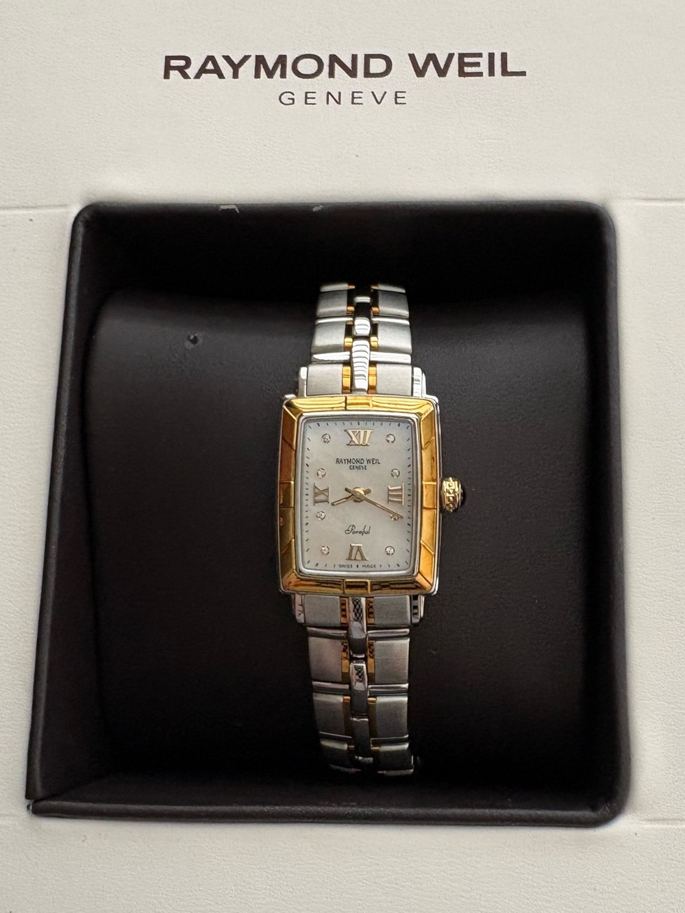 Raymond Weil Parsifal Mother of Pearl/Diamonds Style 9740-STG-00995